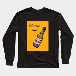 Beirut beer vintage Long Sleeve T-Shirt